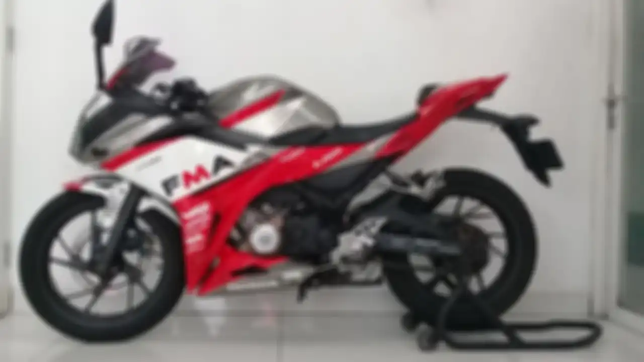 Hasil pengecatan body motor di Astra Motor Painting Shop