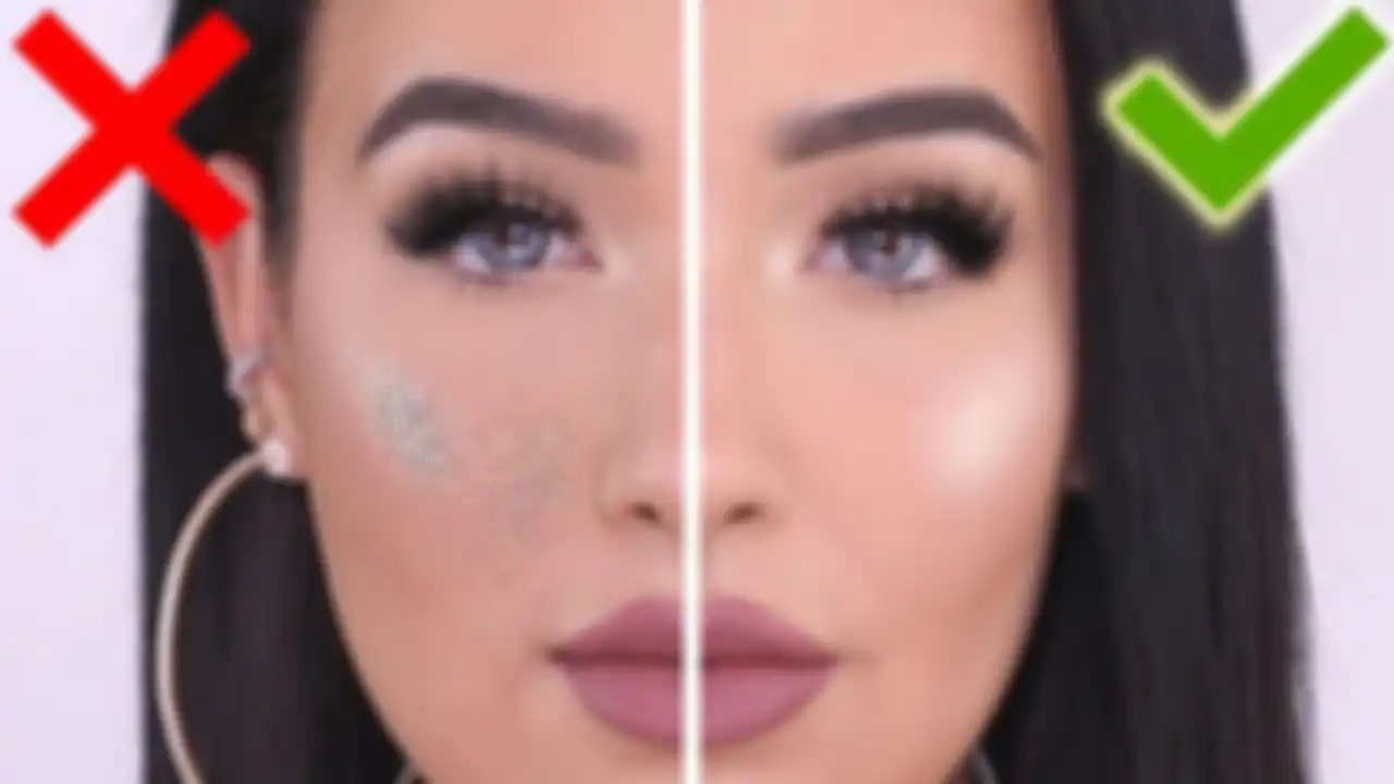 Ilustrasi makeup untuk pori-pori besar