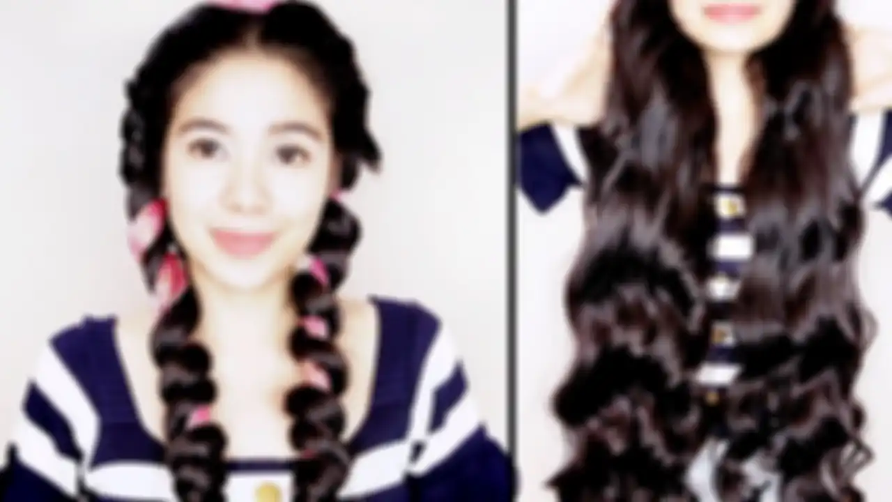 Curl rambut tanpa catokan