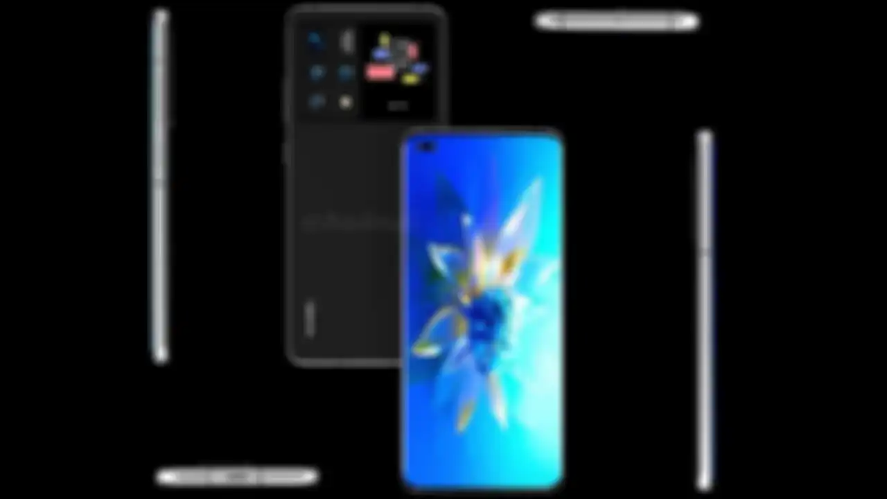 Paten ponsel Huawei dengan dual layar.