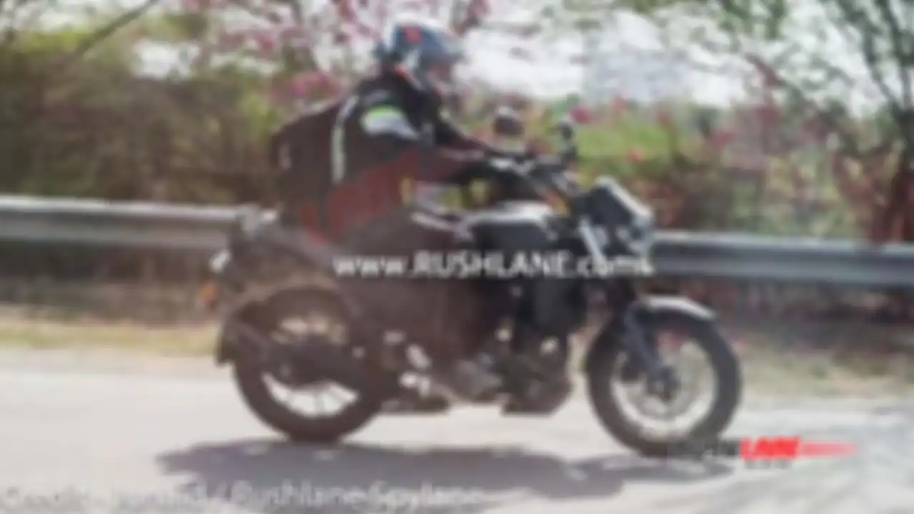 Gambar spy shot yang diyakini calon Yamaha XSR 250 baru di India.
