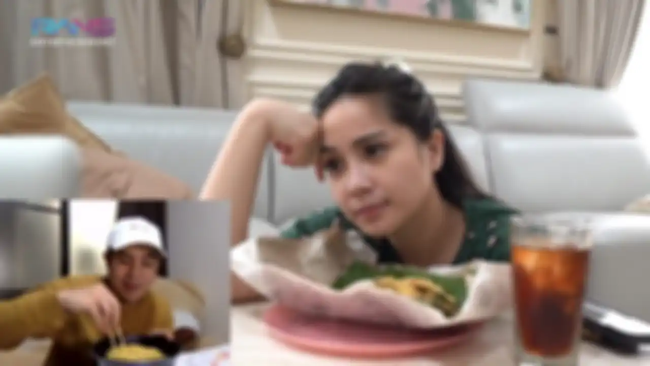 Nagita Slavina melakukan panggilan video dengan Jerome Polin