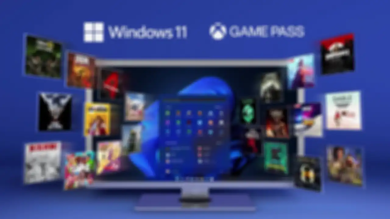 Ilustrasi gaming di Windows 11