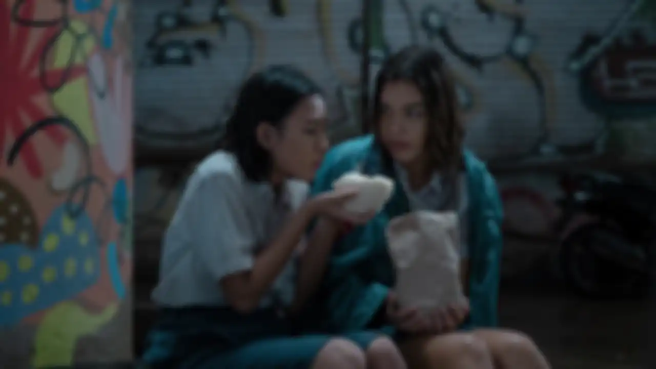 Akting Shenina dan Caitlin yang begitu intim sebagai sahabat di Dear David di Netflix.
