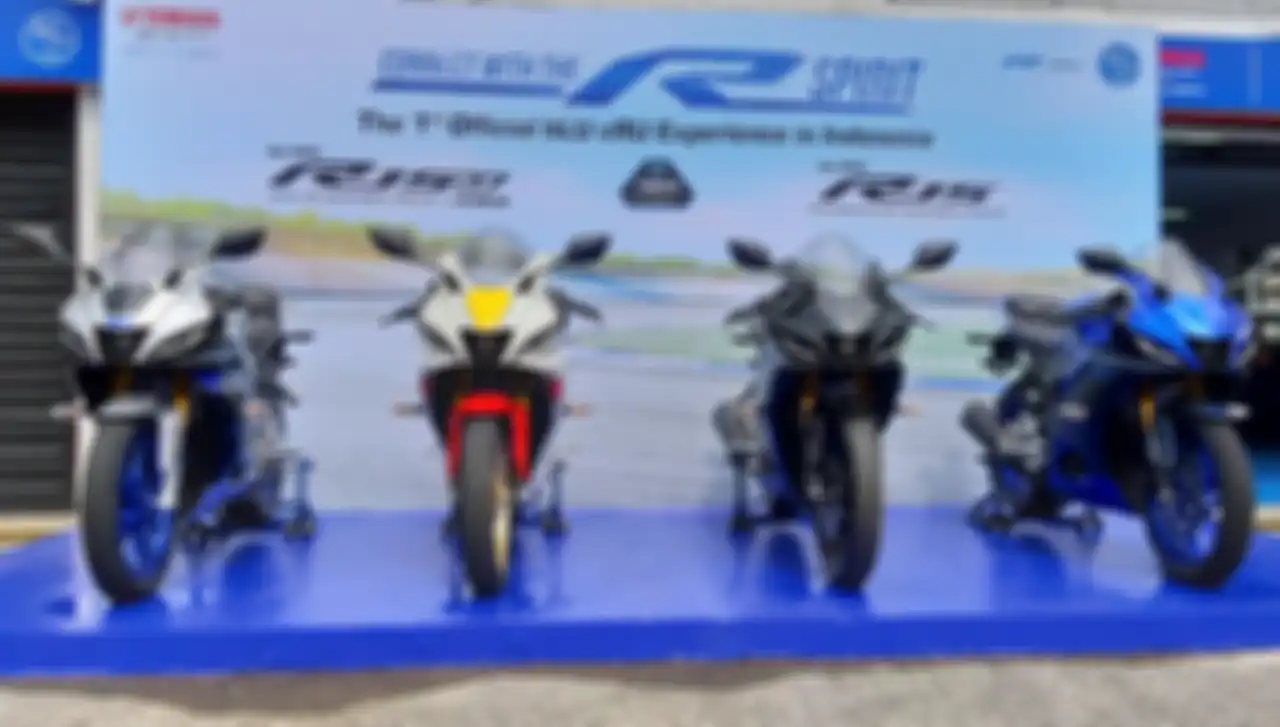 Ilustrasi motor sport Yamaha All New R15 Connected Series.