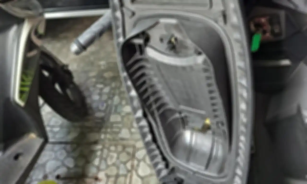 Bagian cekungan di rangka jok Honda BeAT bikin busa jadi lebih tipis