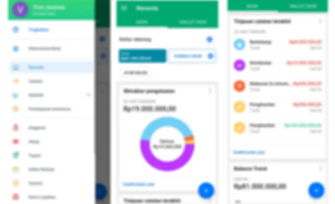 Tampilan Aplikasi Wallet