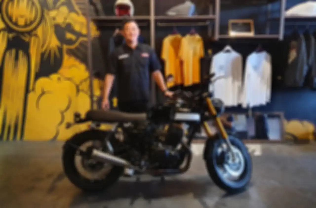 Cleveland Ace 250 Twin resmi meluncur di Indonesia, berlokasi di Showroom Cleveland Cyclewerks kawasan Bintaro, Tangerang Selatan pada Rabu (3/8/2022).