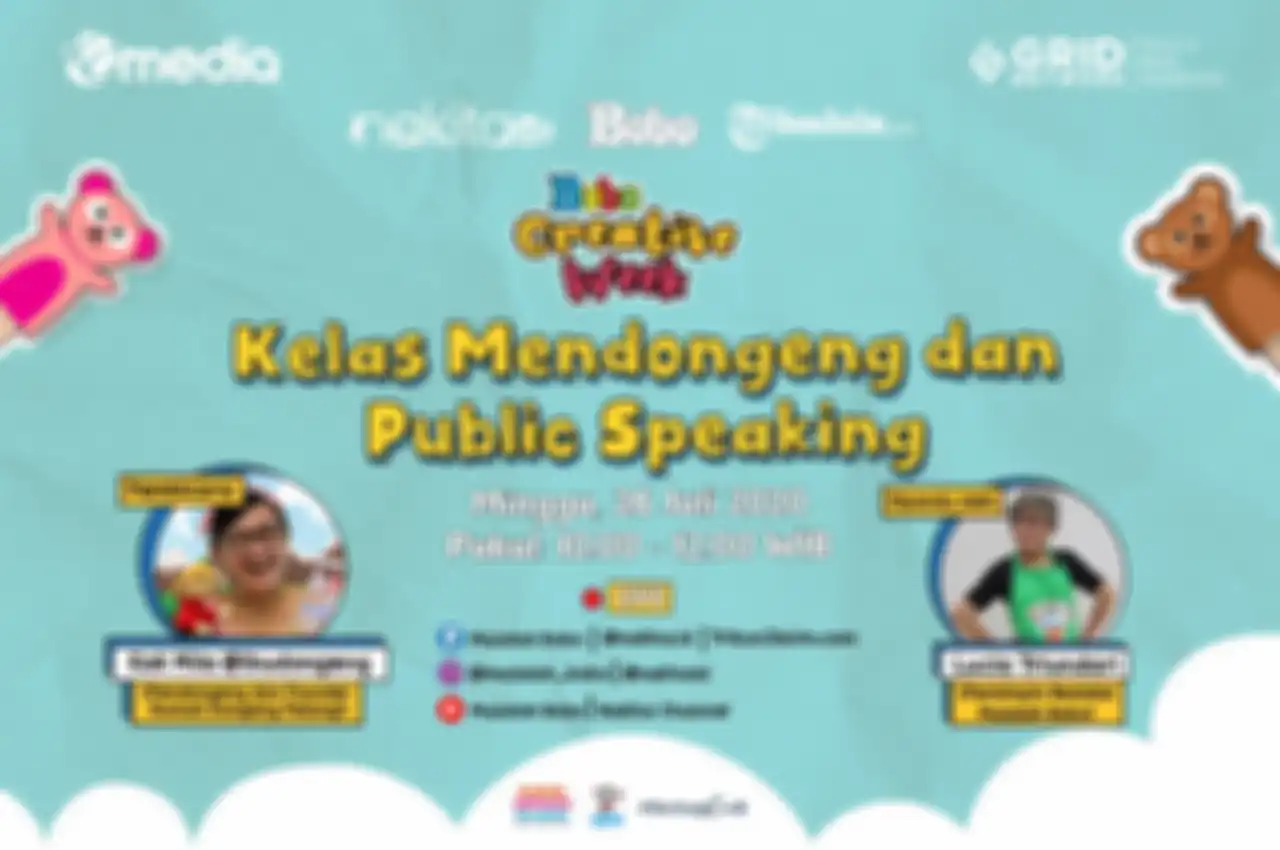 Bobo Creative Week: Kelas Mendongeng dan Public Speaking. 