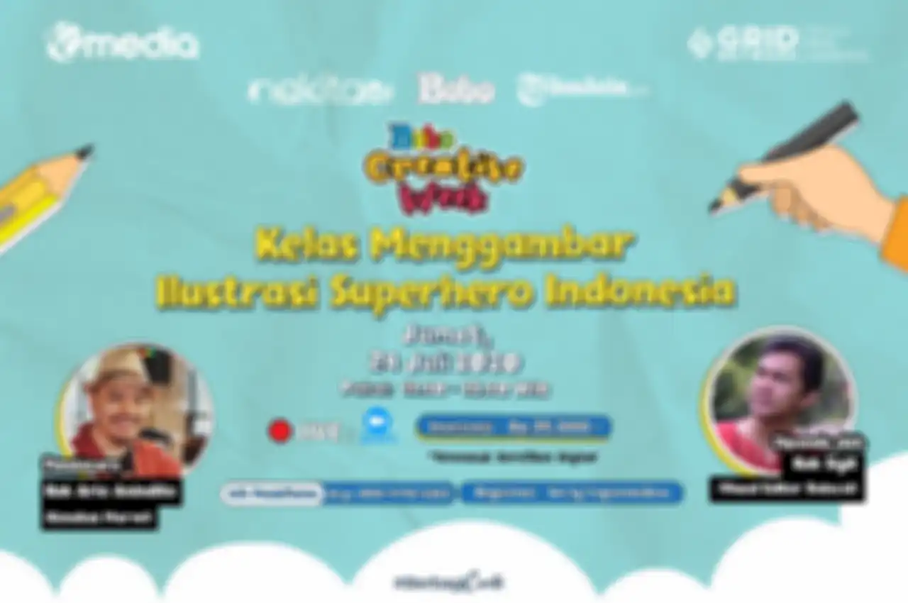 Bobo Creative Week: Kelas Menggambar Ilustrasi Superhero Indonesia. 