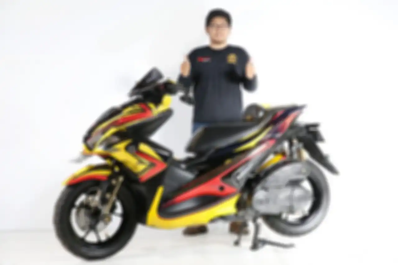 Yamaha Aerox pemenang Daily Customaxi Denpasar