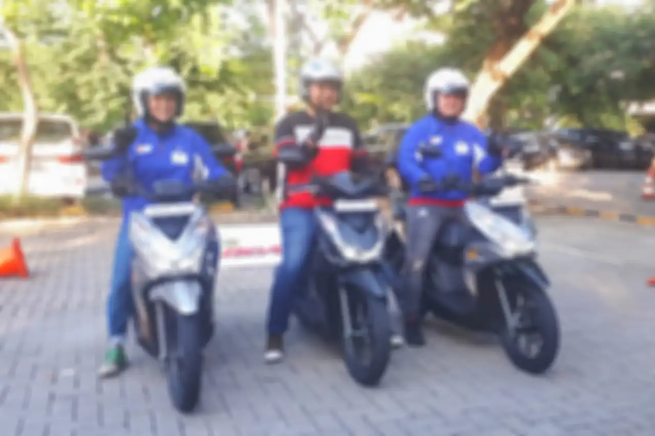 Pengunjung bisa menjajal Honda BeAT Street dan model lainnya