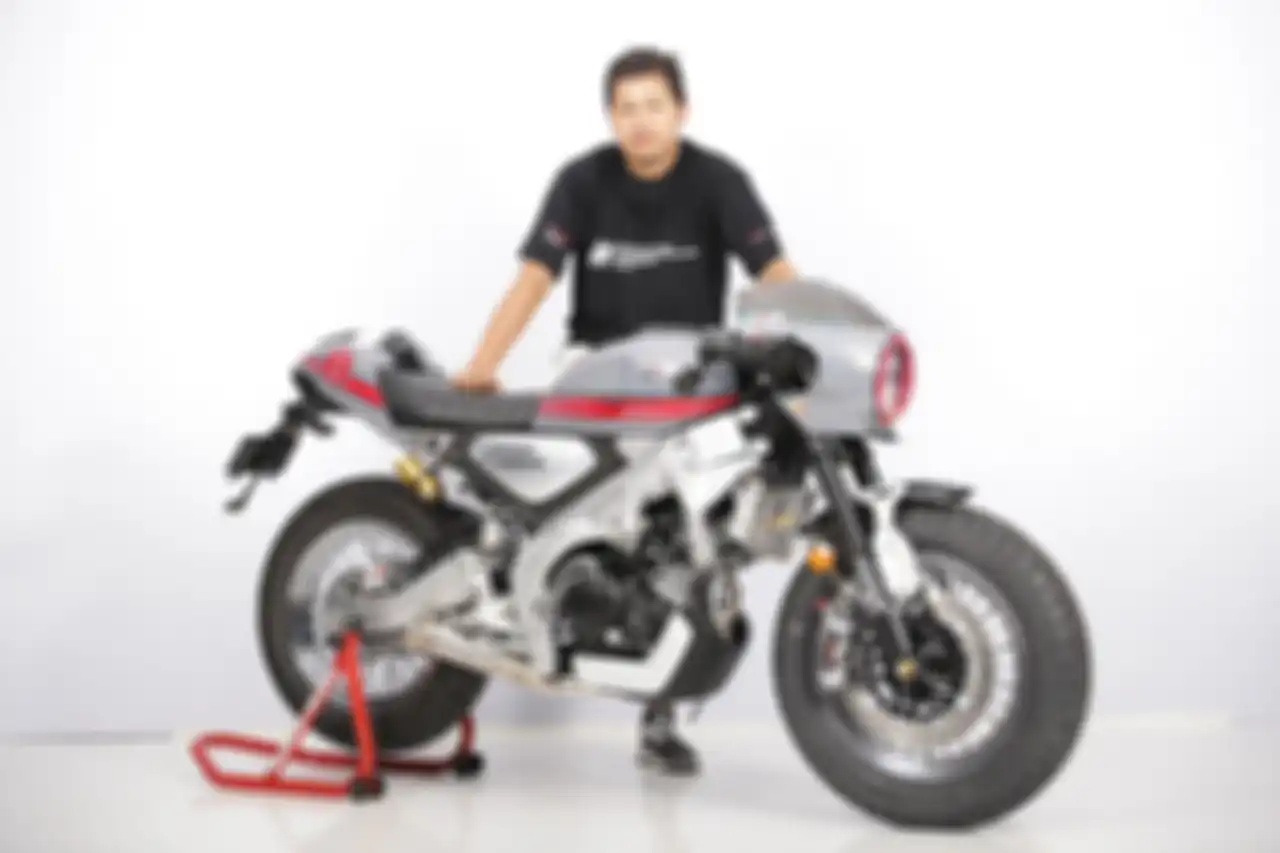 Yamaha XSR 155 Cafe Racer pemenang kelas Heritage Built di Pontianak