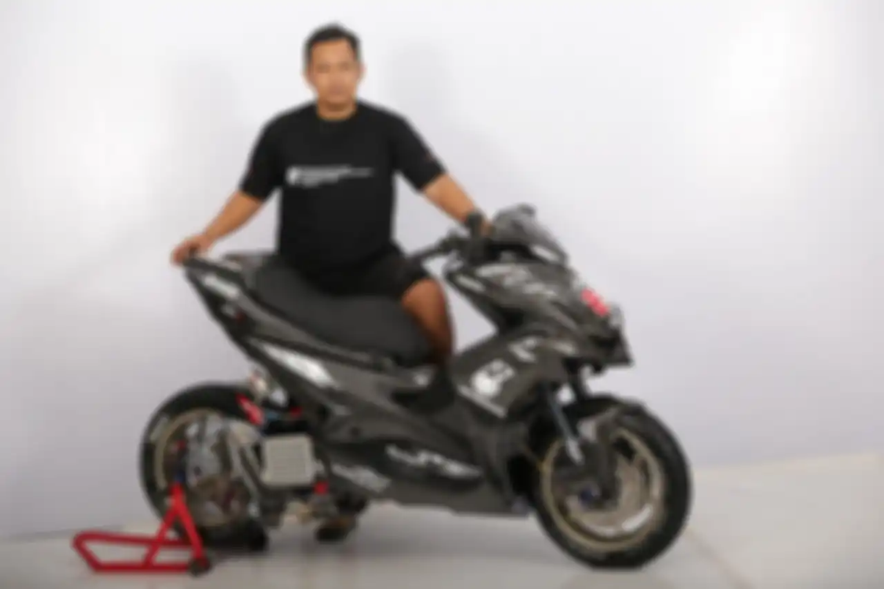 Yamaha Aerox 155 Bodi full carbon kevlar ala winter test motogp pemenang Customaxi Pontianak