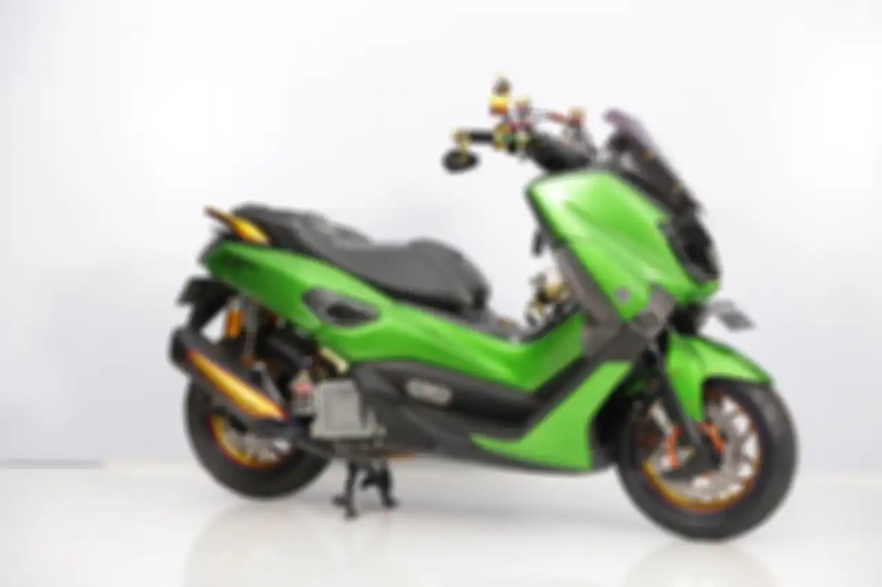 Modifikasi motor Yamaha NMAX Cendol Dawet pemenang kelas Elegan Customaxi Pontianak