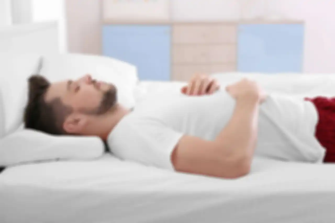 Ilustrasi tidur telentang