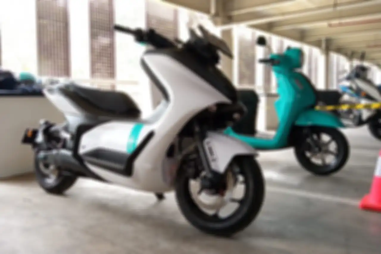 Motor listrik Yamaha E01 bisa bikers test ride di IMOS 2022.
