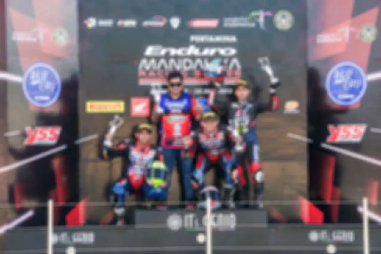 Podium Kejurnas Sport 150 di MRS. 