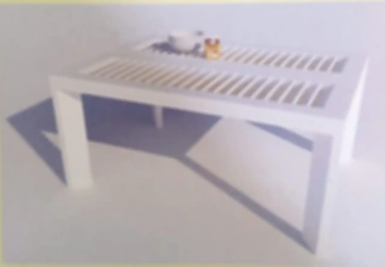 Coffee table hasil modifikasi kusen dan jendela bekas.