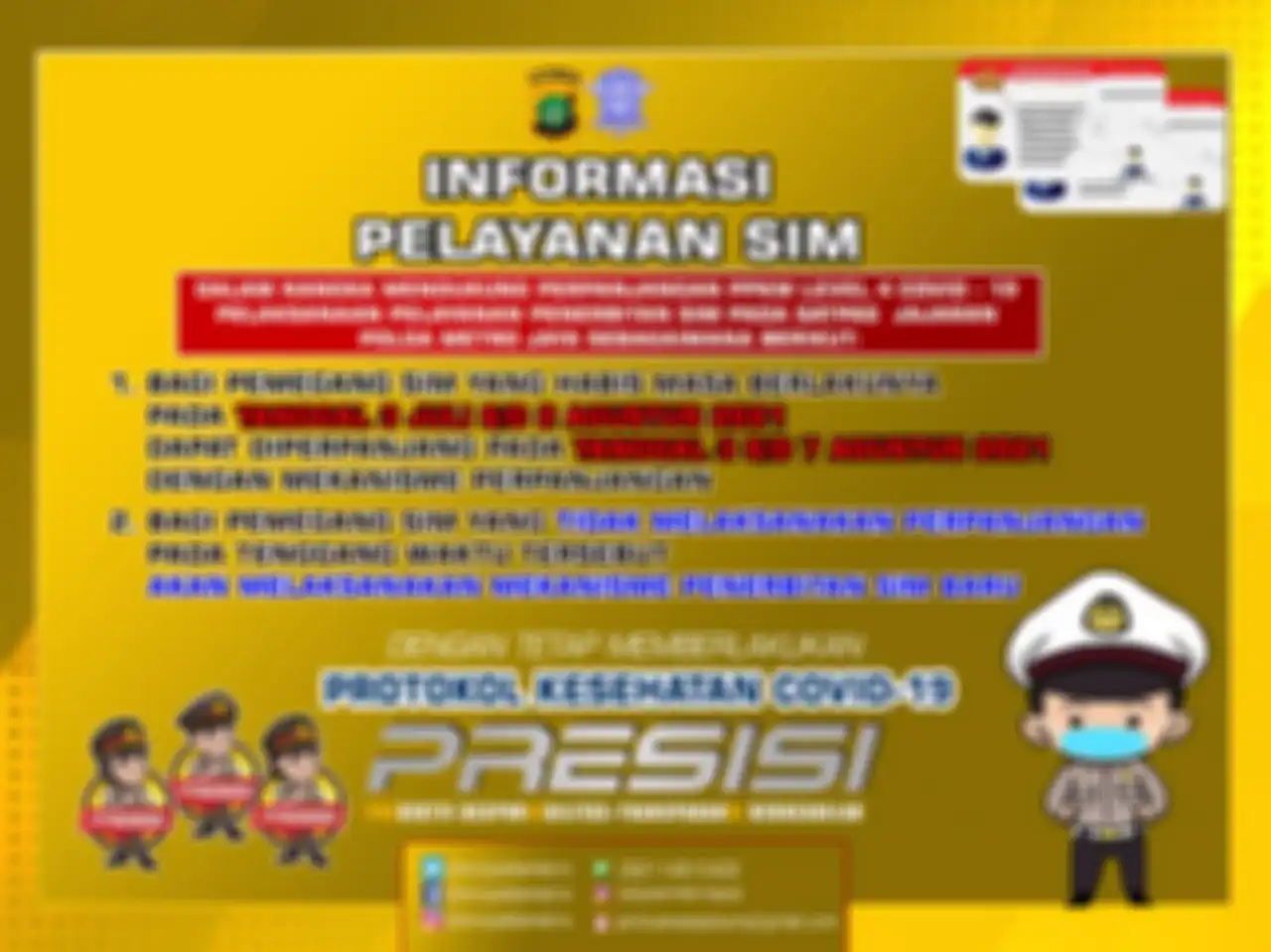 Dispensasi perpanjang SIM