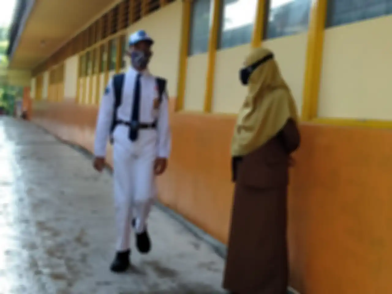 suasana belajar tatap muka di SMP Negeri 10 Banjarmasin pada November tahun lalu