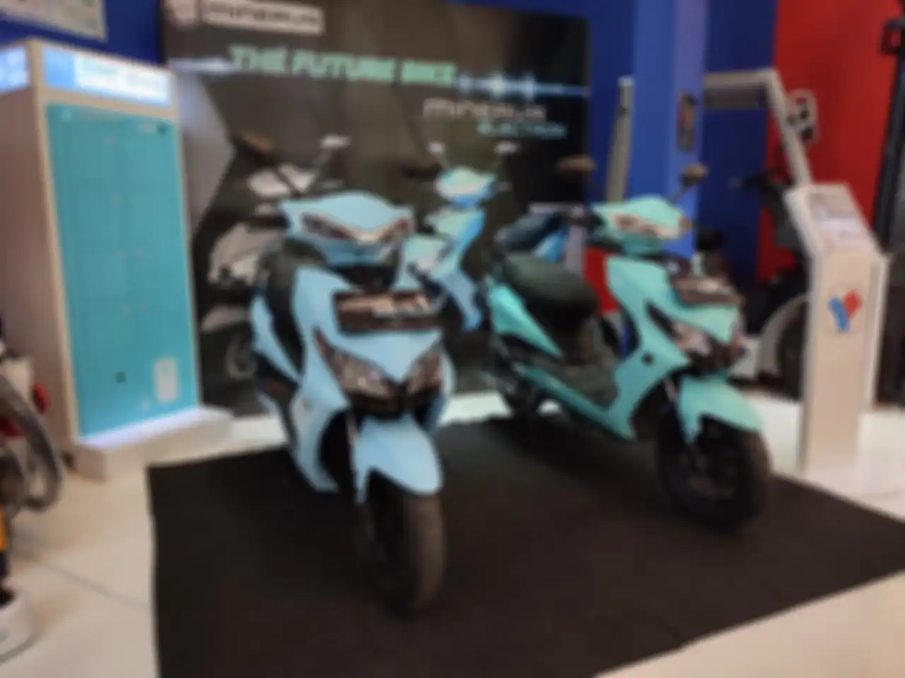 Tampilan desain motor listrik Minerva Electron mirip Smoot Tempur.