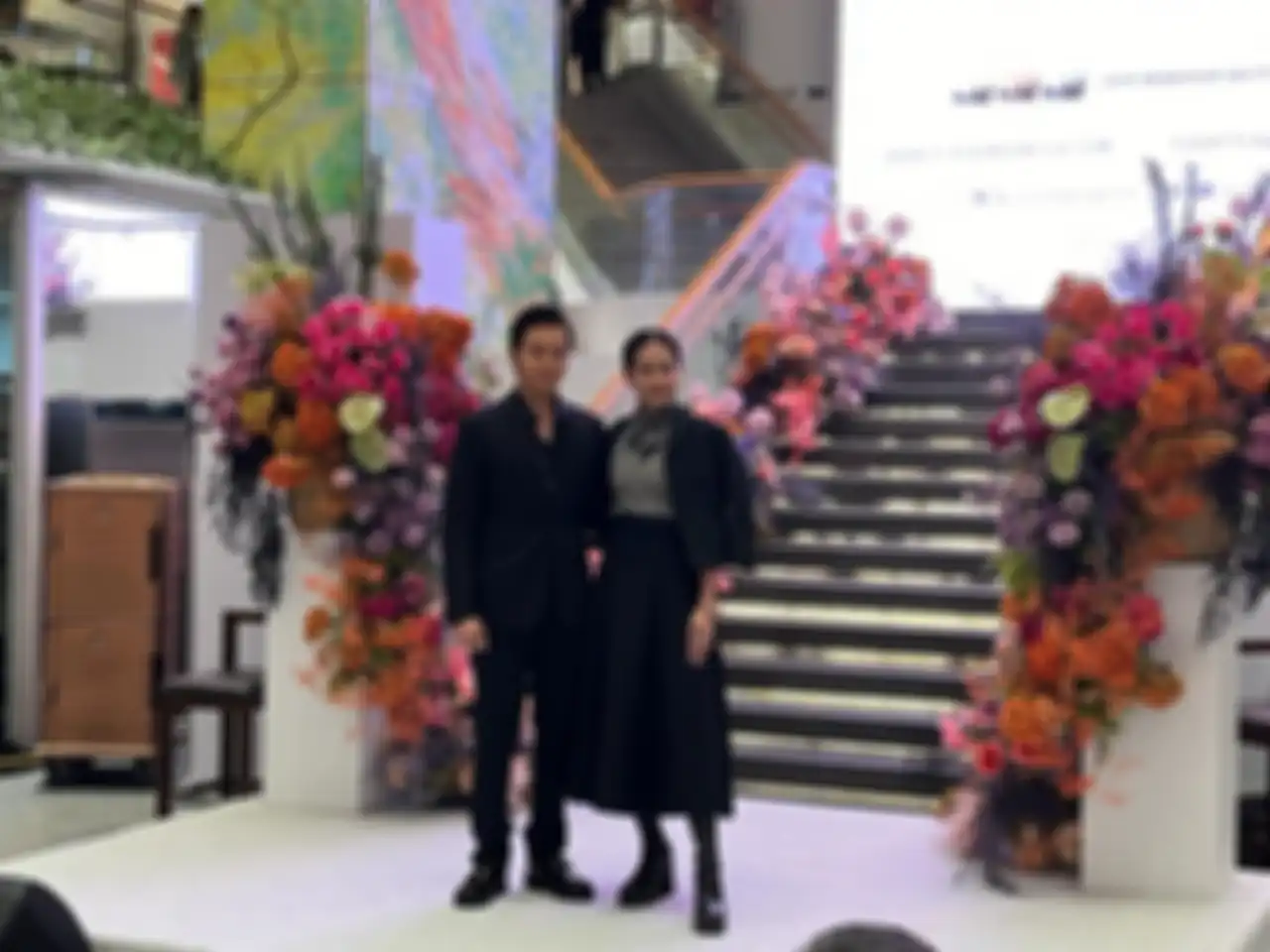 Angga Yunanda dan Maudy Ayunda di acara Press Conference Plaza Indonesia 34th Anniversary di La Moda Plaza Indonesia, Jakarta, pada Jumat, (1/3/2024)