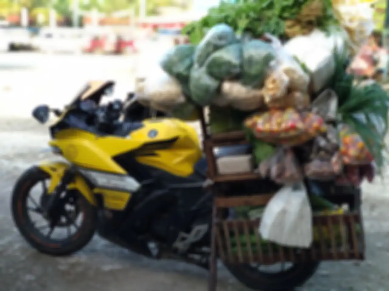 Nah kalau mode tukang sayur ON, siap angkut 200 kg lagi sekali jualan