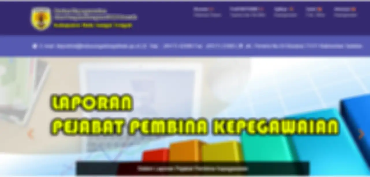 Tampilan situs resmi BKPSDMD HST yang sudah kembali normal pada Jumat (10/1)
