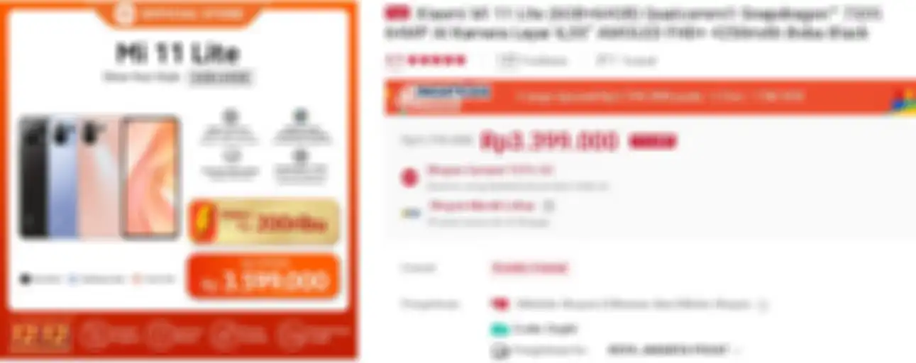 Diskon HP Xiaomi Mi 11 Lite di flash sale Shopee 12.12.