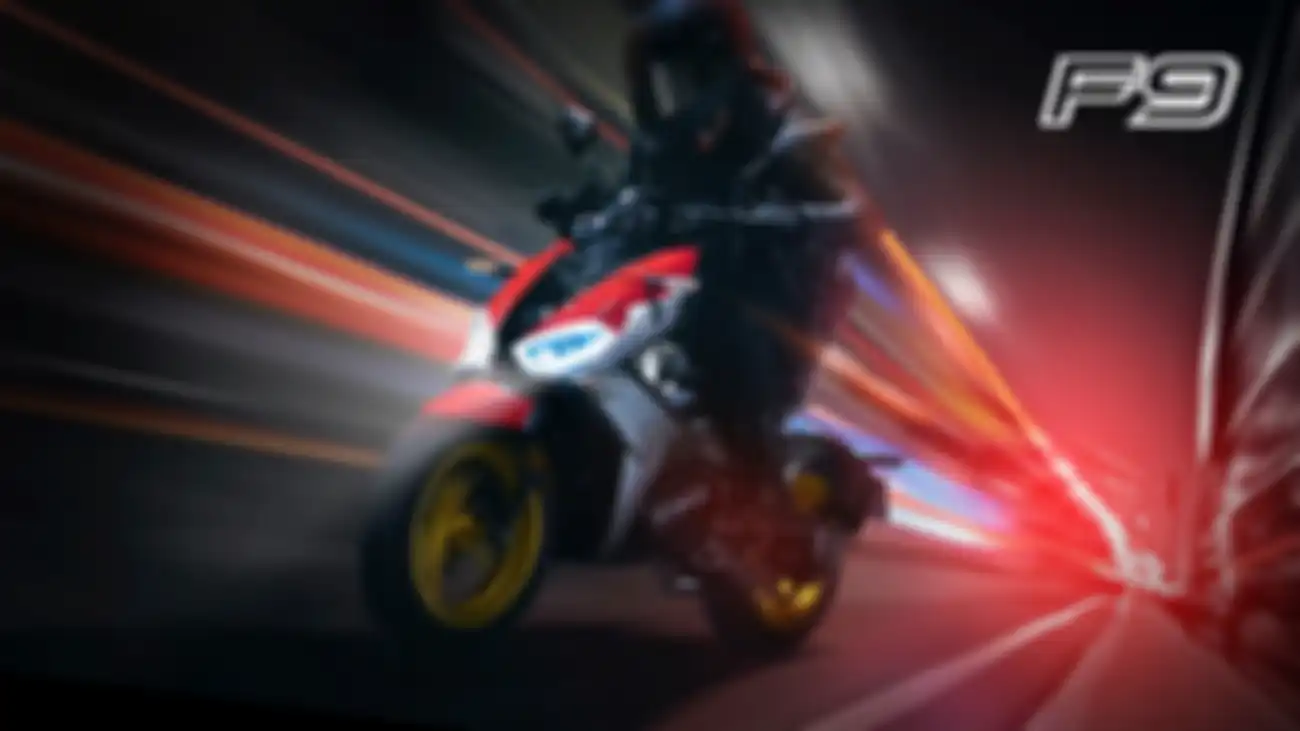 Kymco F9, skuter listrik bergaya sport.