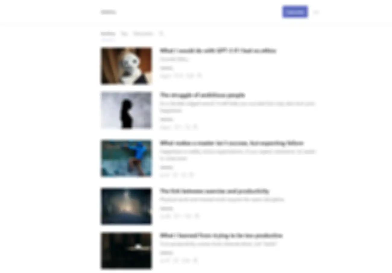 Blog palsu yang dibuat Porr dengan AI