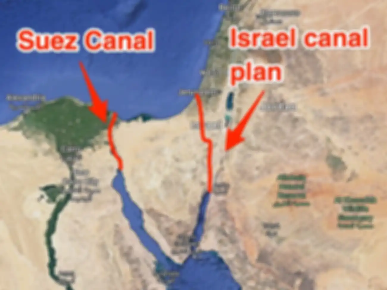 AS rupanya sempat berniat membuat terusan dengan ledakkan Israel dengan 520 bom nuklir untuk tandingi Terusan Suez, tapi ditentang negara-negara Arab