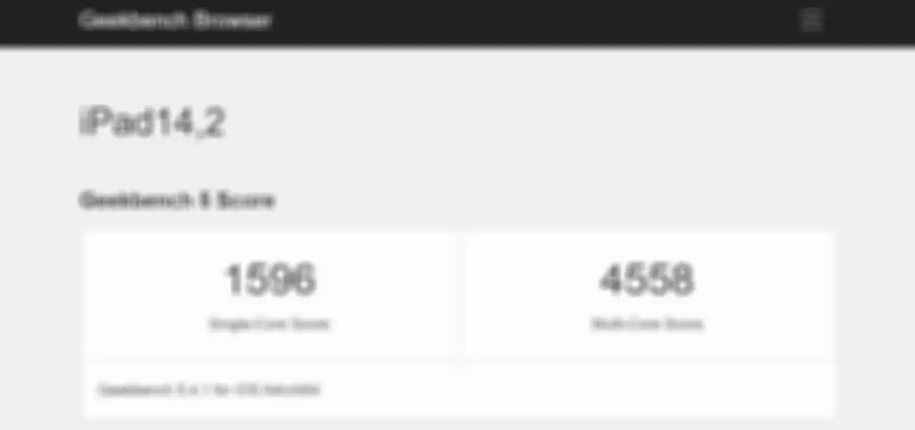Skor Benchmark iPad Mini 6 di platform Geekbench