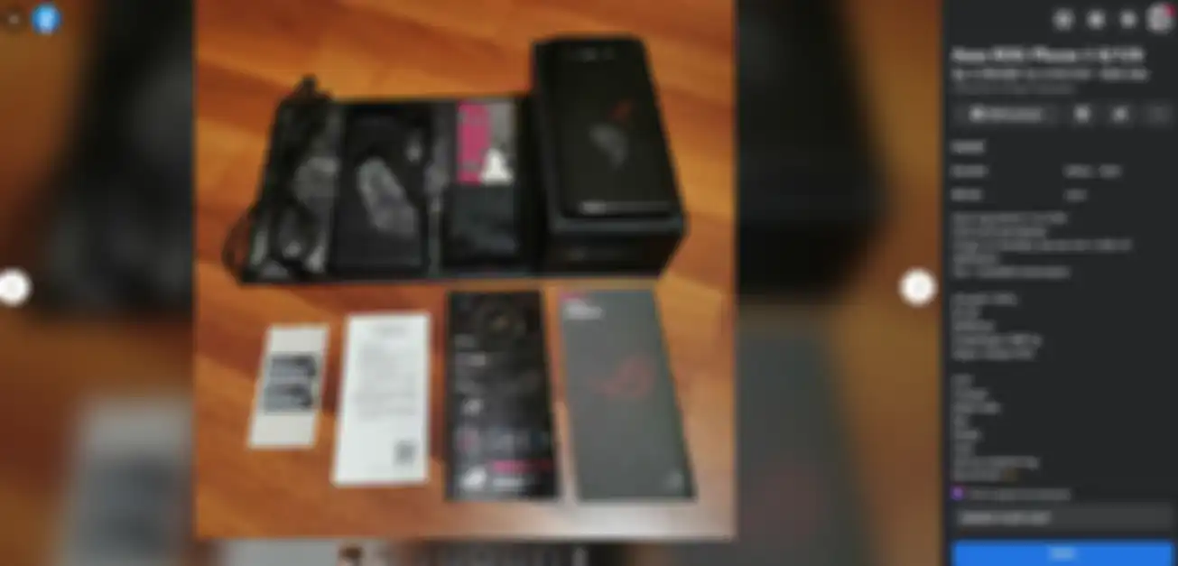 Harga HP Second ASUS ROG Phone 5 di facebook marketplace