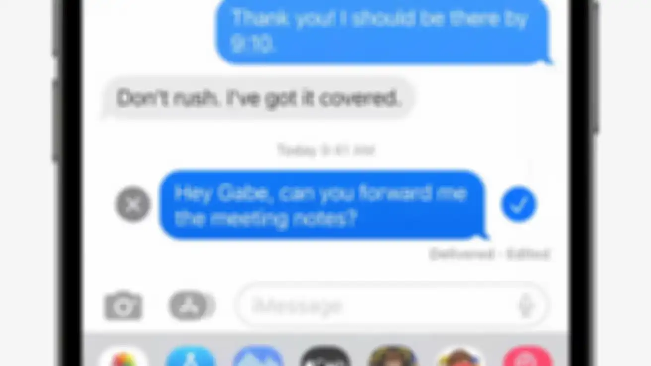 Fitur edit pesan di iMessage