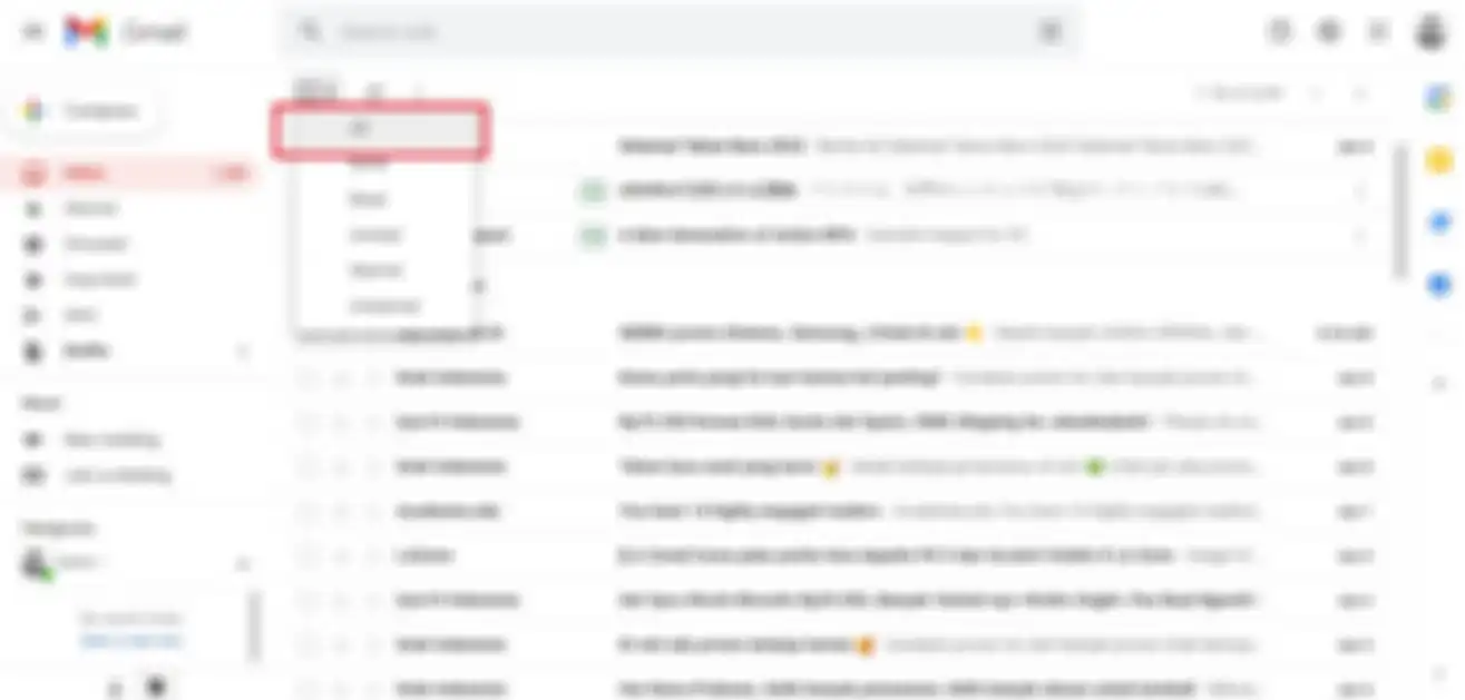 Cara menghapus banyak email dengan cepat