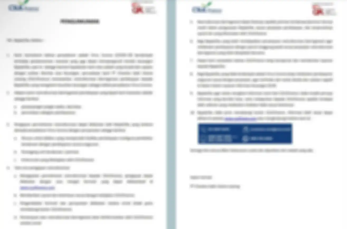 Release dari PT CSUL via OJK