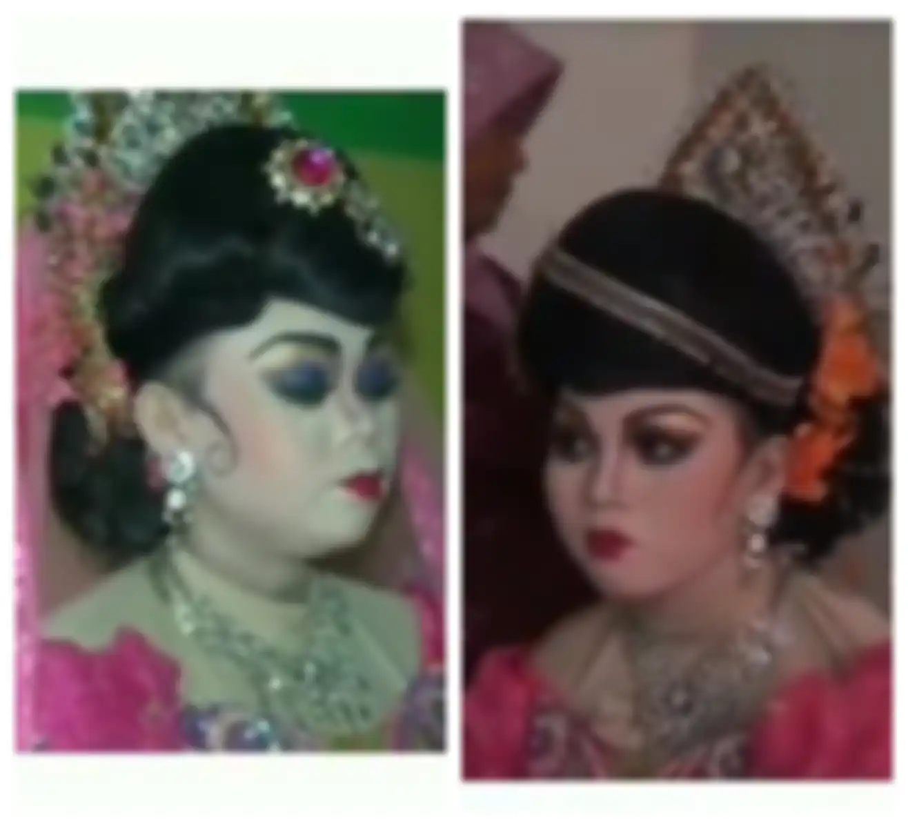 Riasan wajah pengantin