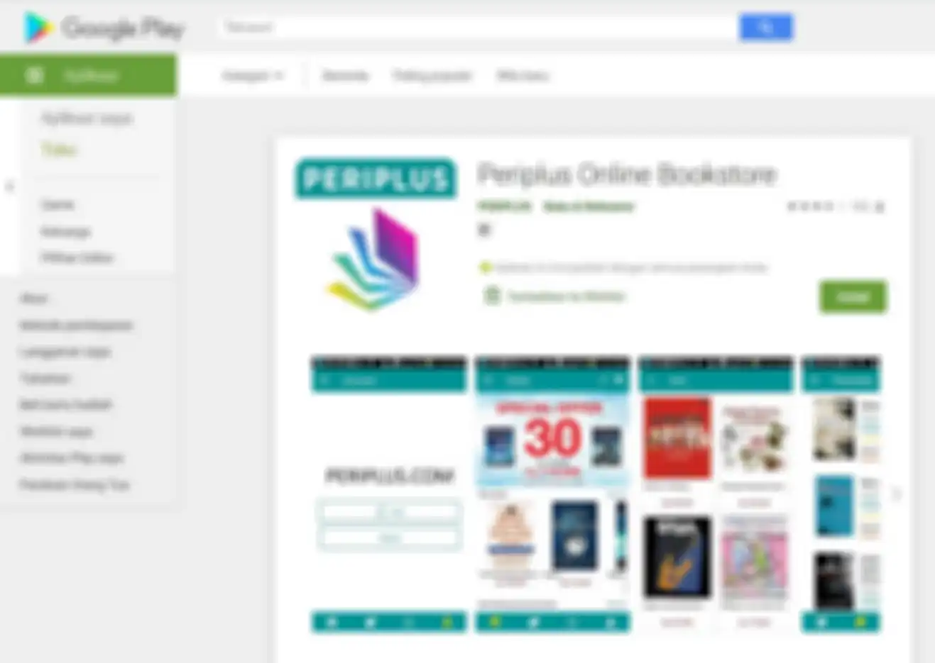Aplikasi Periplus, belanja buku online