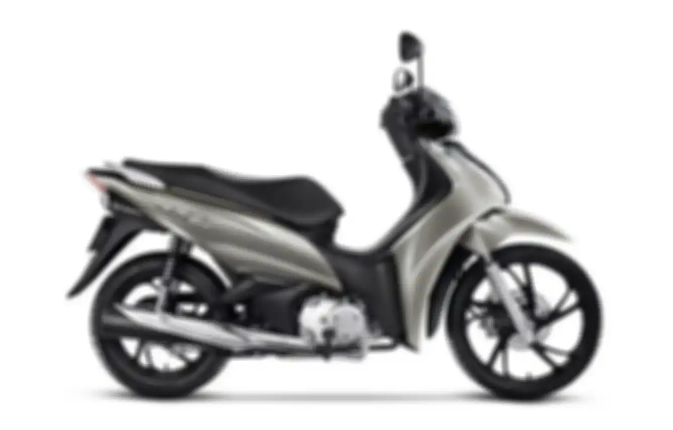 Tampilan dari samping Honda BIZ 125 2023 di Brazil