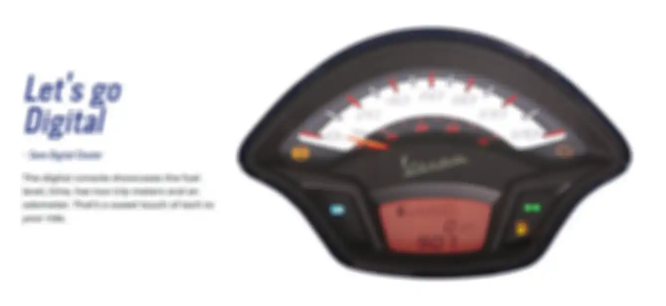 Panel instrumen Vespa SXL semi digital
