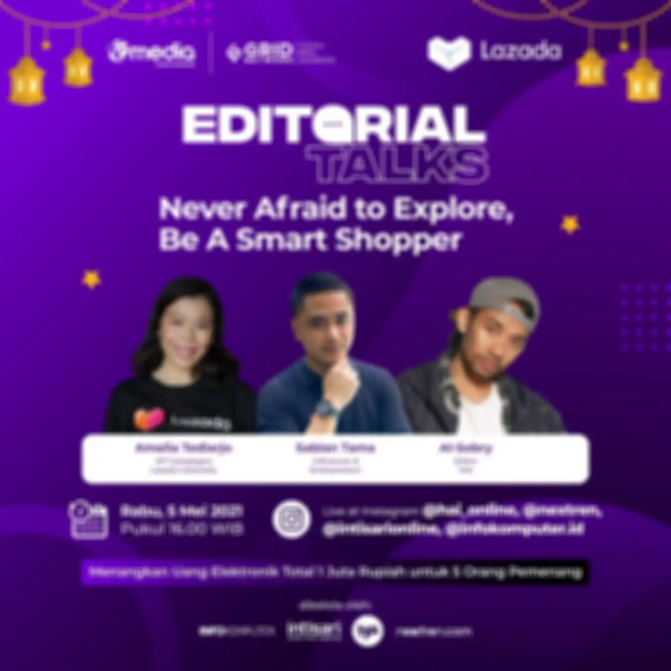 Poster Editorial Talks KG Media dan Lazada