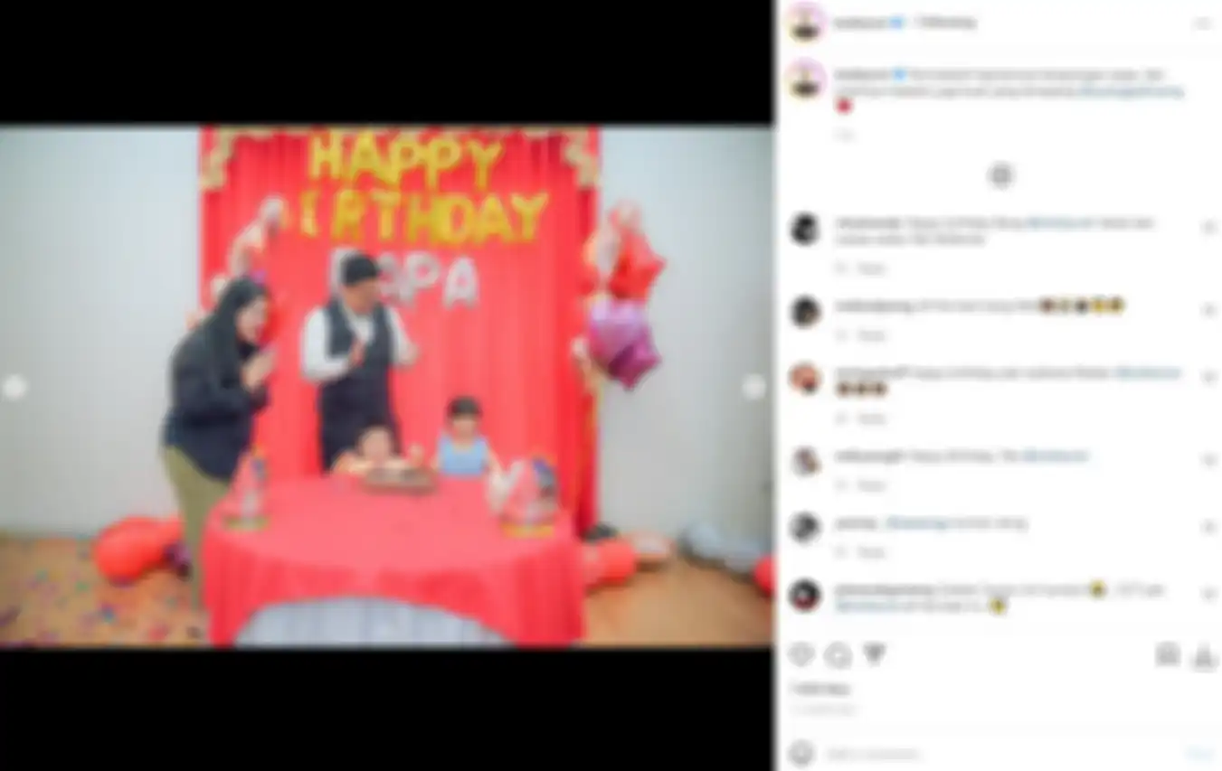 Momen perayaan ultah suami Kahiyang Ayu. 