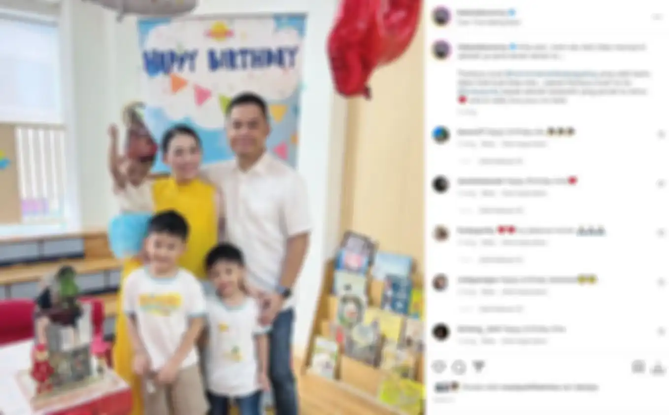 Kezia Karamoy merayakan ulang tahun anaknya