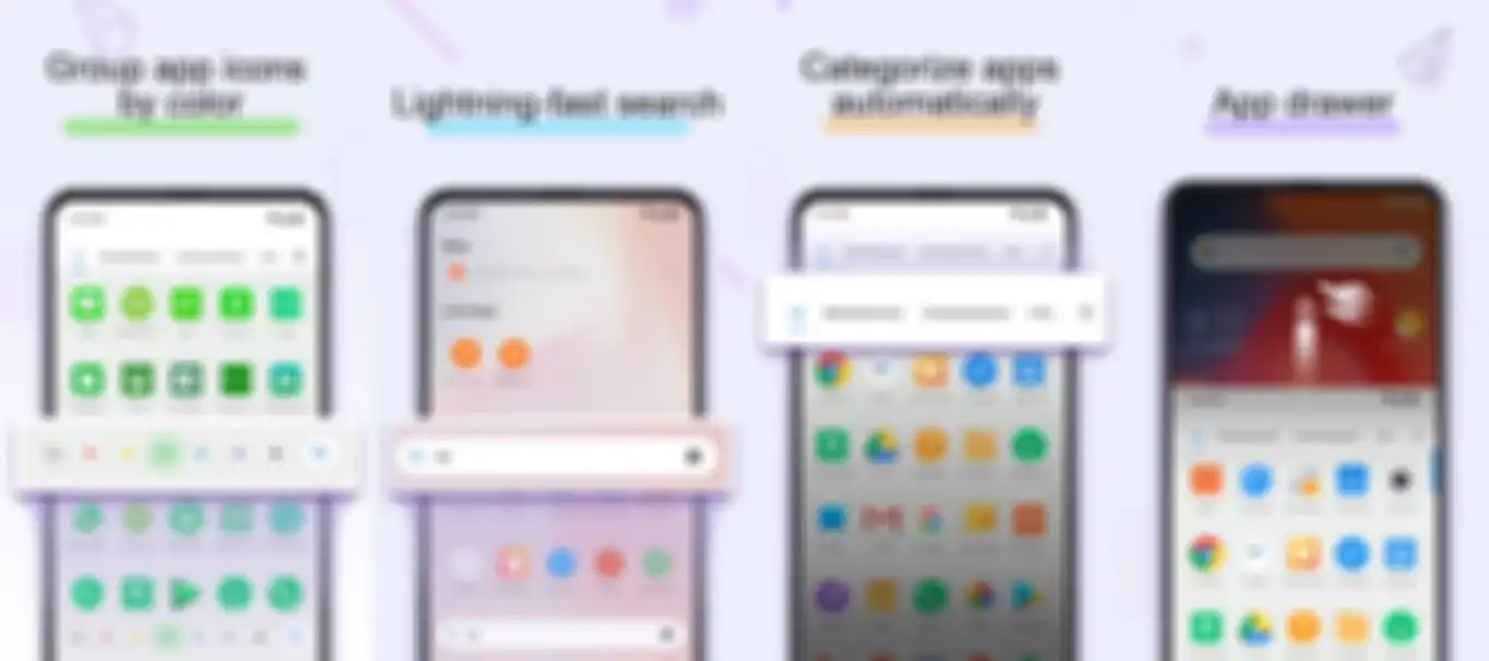 Tampilan pada Poco Launcher