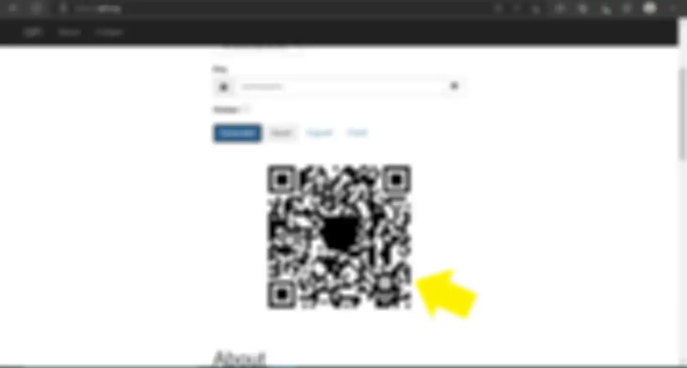 QR code WiFi yang telah jadi 
