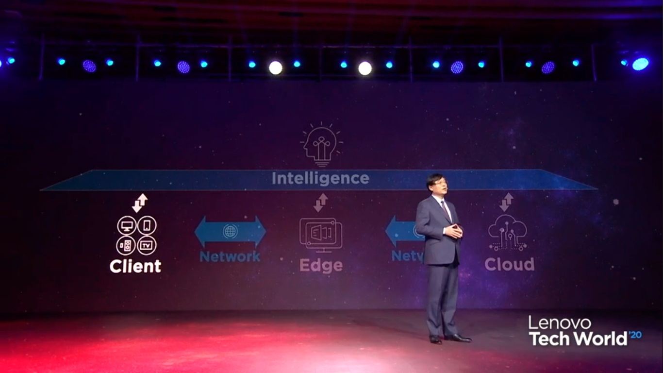 Chairman dan CEO Lenovo, Yuanqing Yang di Tech World 2020.