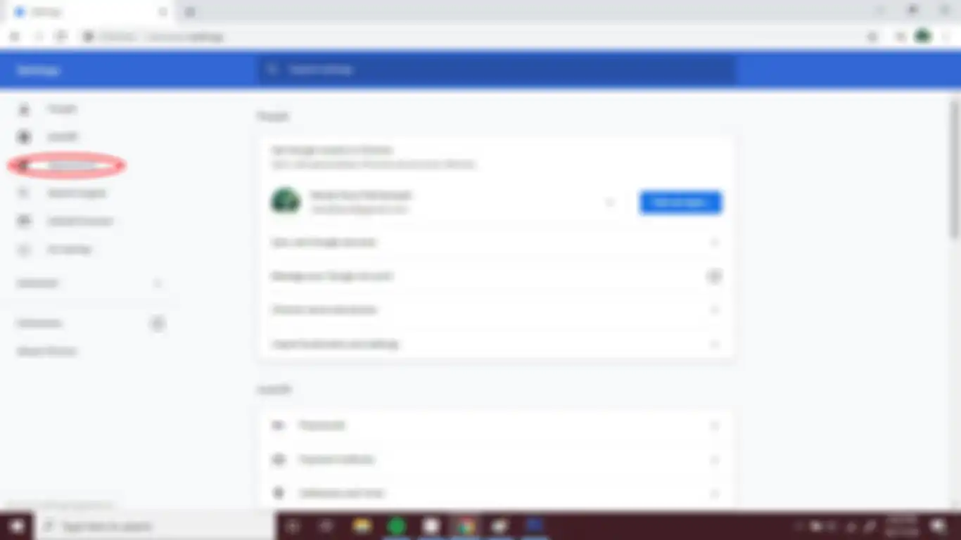 tampilan pengaturan google chrome