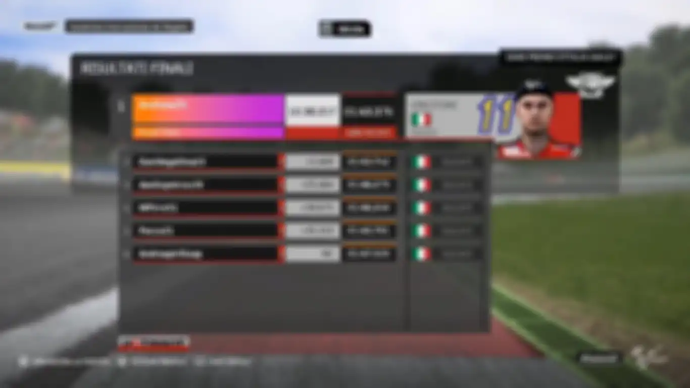Hasil balapan virtual Ducati Motorola e-Race di sirkuit Mugello, dua besar diisi pemablap MotoGP eSport, Andrea Saveri dan Davide Gallina